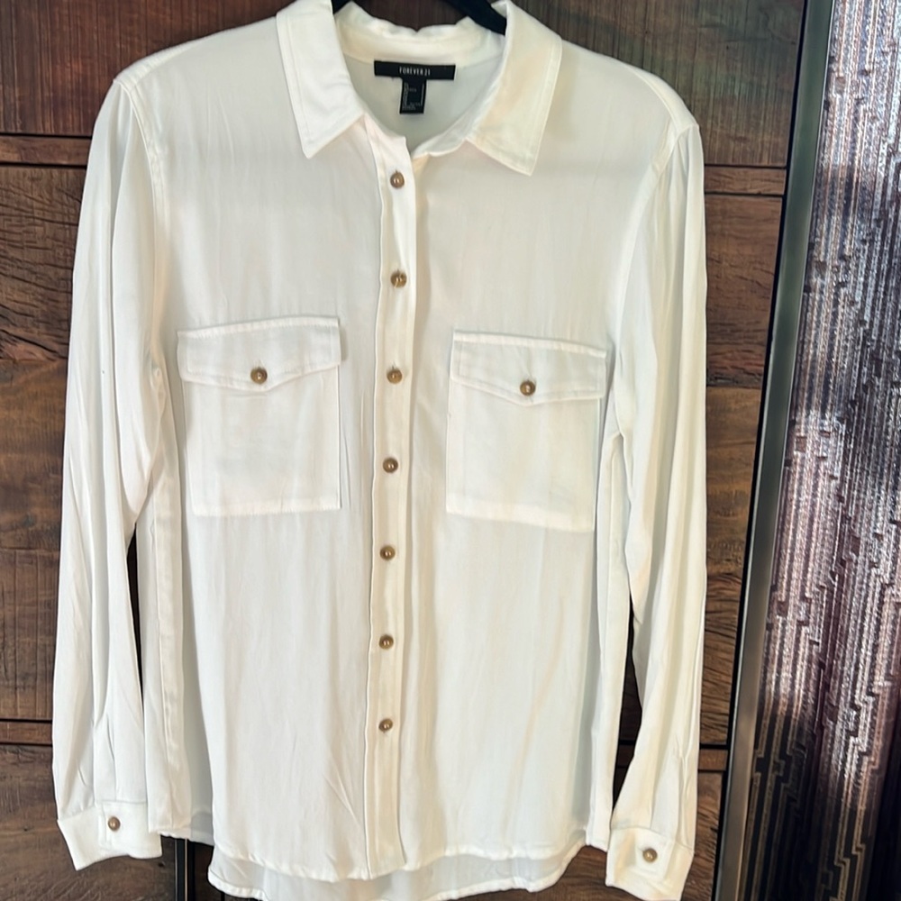 White button down shirt